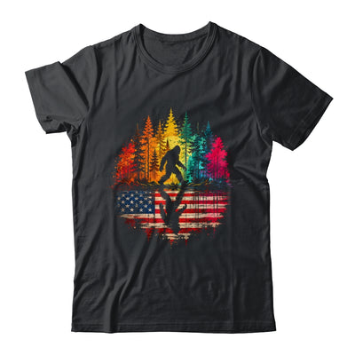 Bigfoot Walking Forest Sasquatch Woods Nature Reflection Shirt & Tank Top | siriusteestore