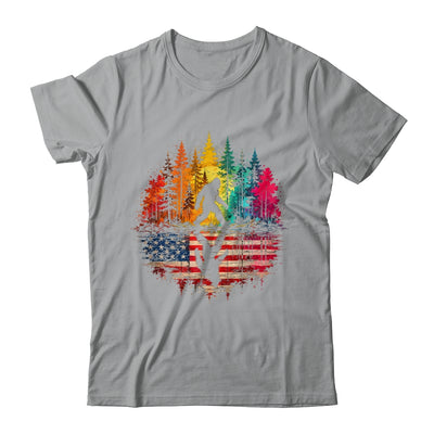 Bigfoot Walking Forest Sasquatch Woods Nature Reflection Shirt & Tank Top | siriusteestore