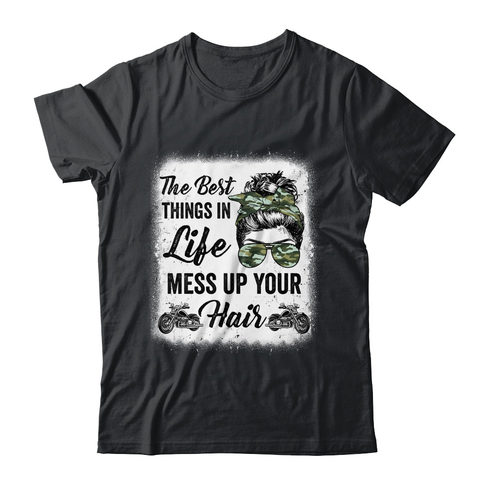 Biker Girl Motorcycle Best Things In Life Mess Up You Hair Shirt & Tank Top | siriusteestore
