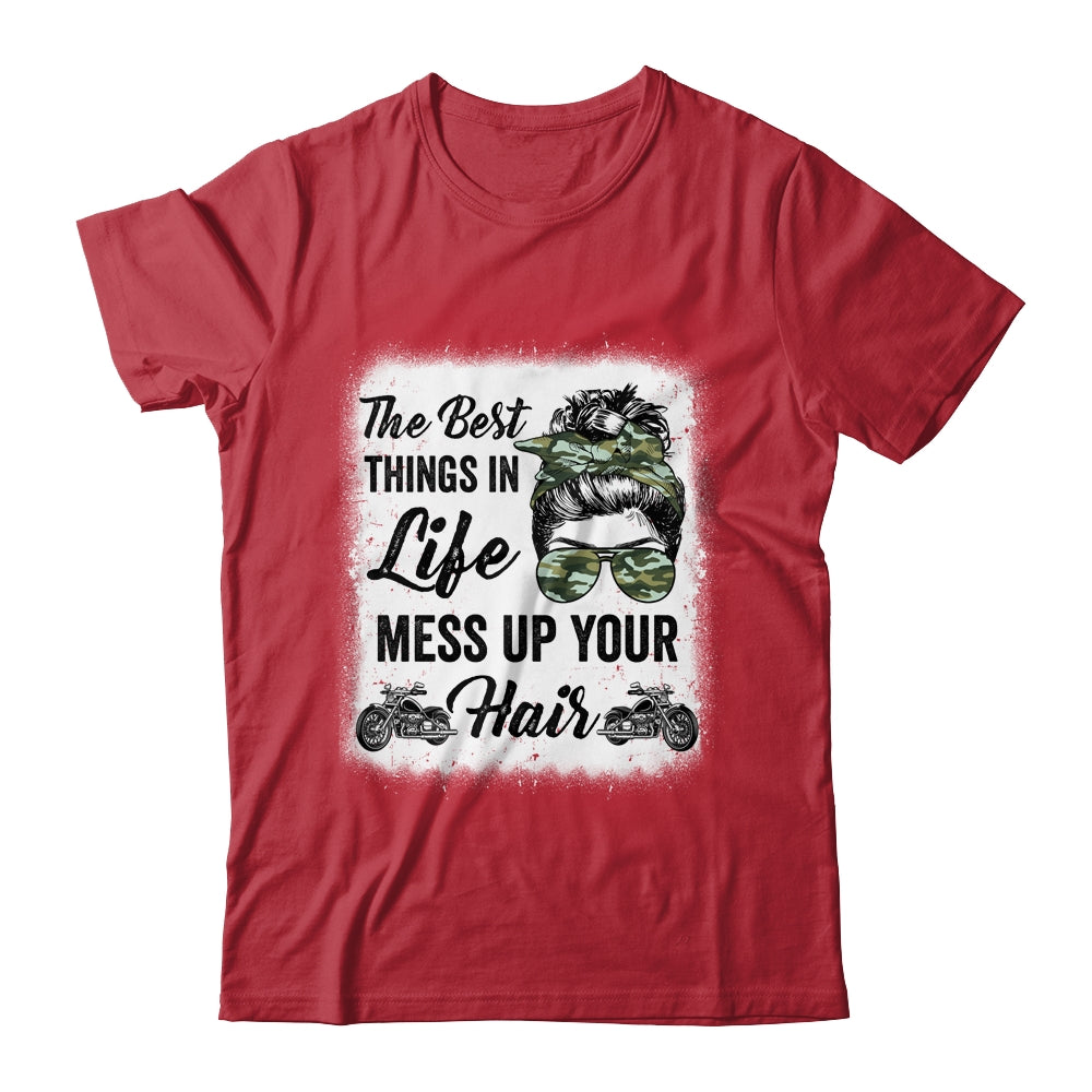 Biker Girl Motorcycle Best Things In Life Mess Up You Hair Shirt & Tank Top | siriusteestore