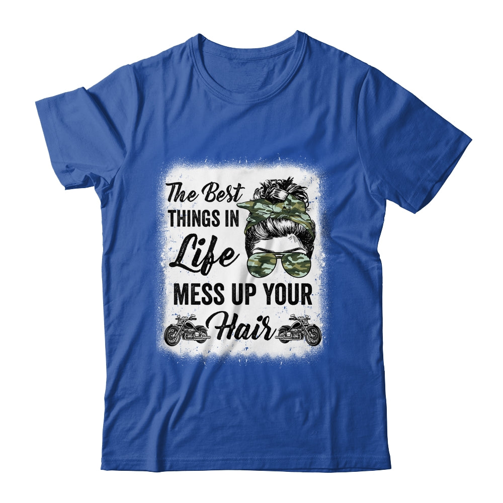 Biker Girl Motorcycle Best Things In Life Mess Up You Hair Shirt & Tank Top | siriusteestore