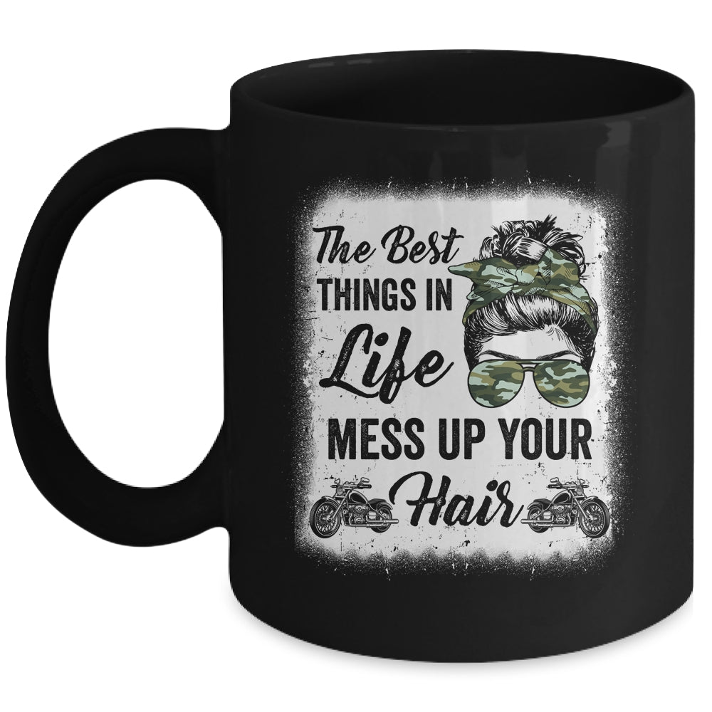 Biker Girl Motorcycle Best Things In Life Mess Up You Hair Mug | siriusteestore