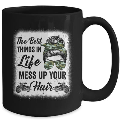 Biker Girl Motorcycle Best Things In Life Mess Up You Hair Mug | siriusteestore