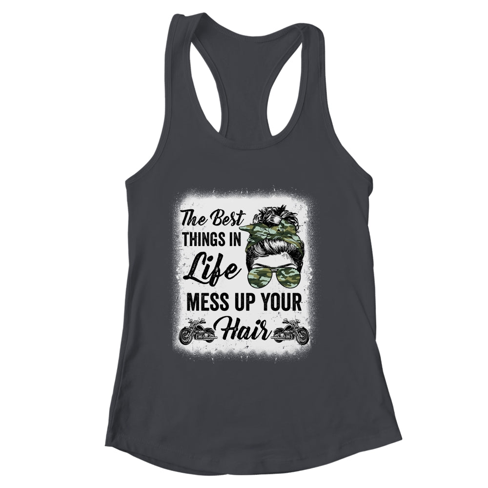 Biker Girl Motorcycle Best Things In Life Mess Up You Hair Shirt & Tank Top | siriusteestore