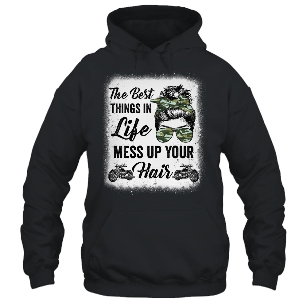 Biker Girl Motorcycle Best Things In Life Mess Up You Hair Shirt & Tank Top | siriusteestore