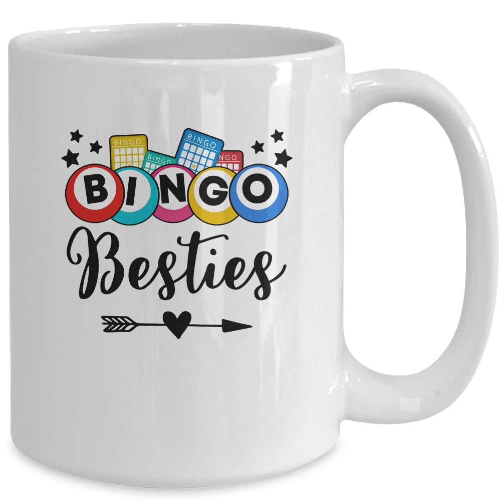 Bingo Besties Bingo Art Funny Game Players Lady Women Men Mug | siriusteestore
