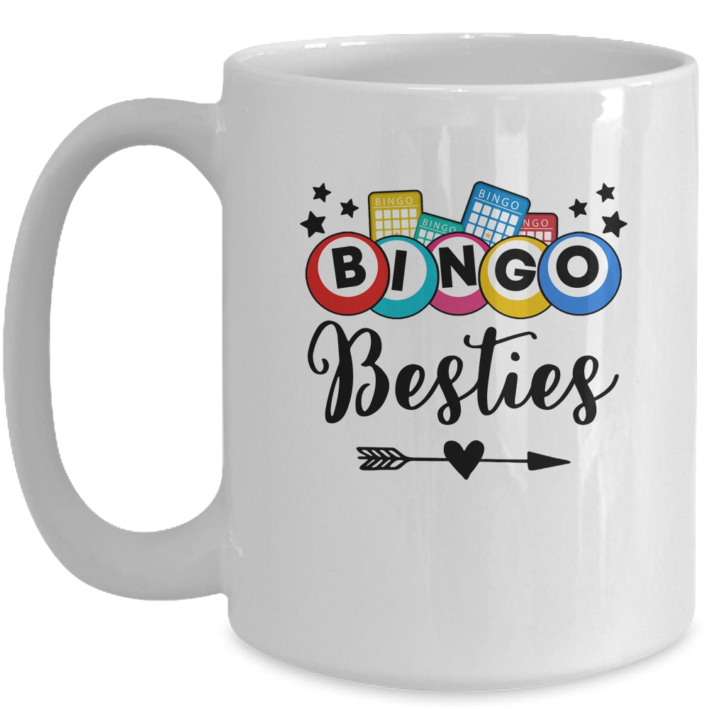 Bingo Besties Bingo Art Funny Game Players Lady Women Men Mug | siriusteestore