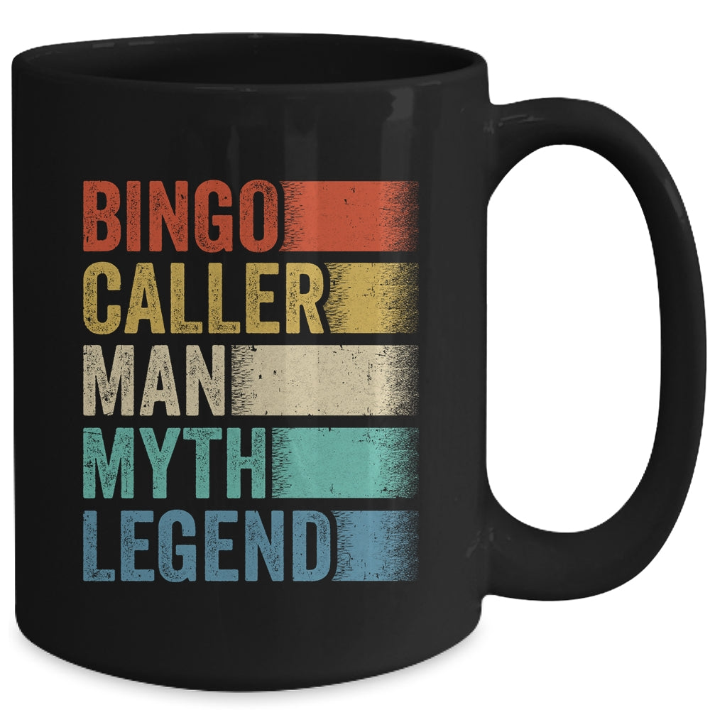 Bingo Caller Man Myth Legend Vintage Bingo Lucky Player Men Mug | siriusteestore