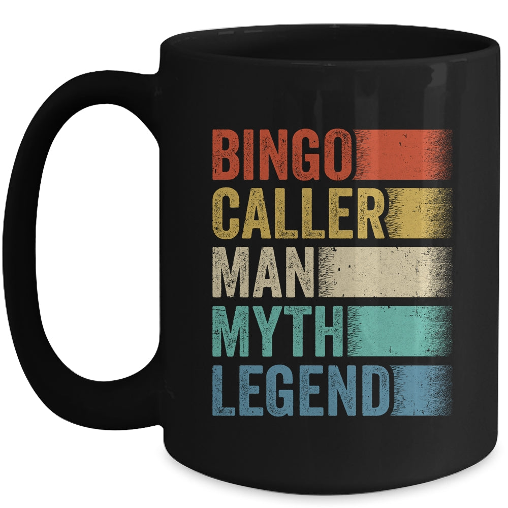 Bingo Caller Man Myth Legend Vintage Bingo Lucky Player Men Mug | siriusteestore