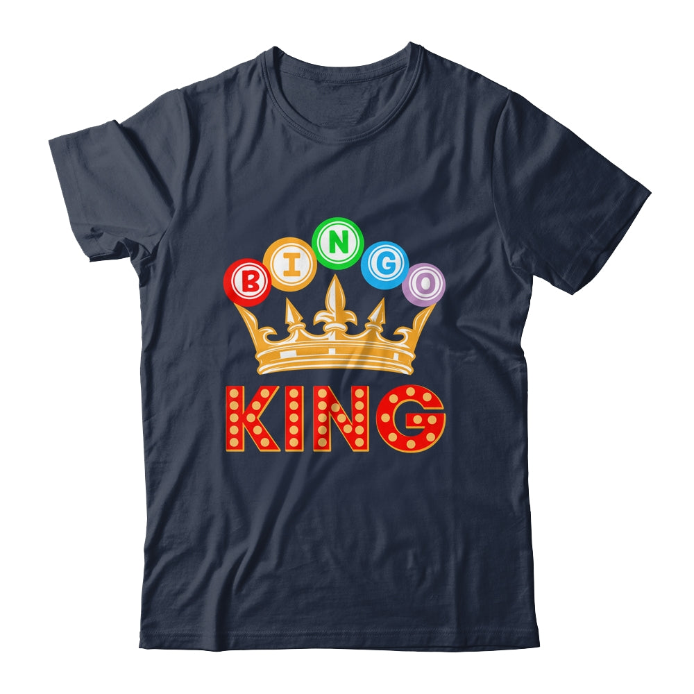 Bingo King Designs For Men Dad Bingo Lovers Casino Players Shirt & Hoodie | siriusteestore