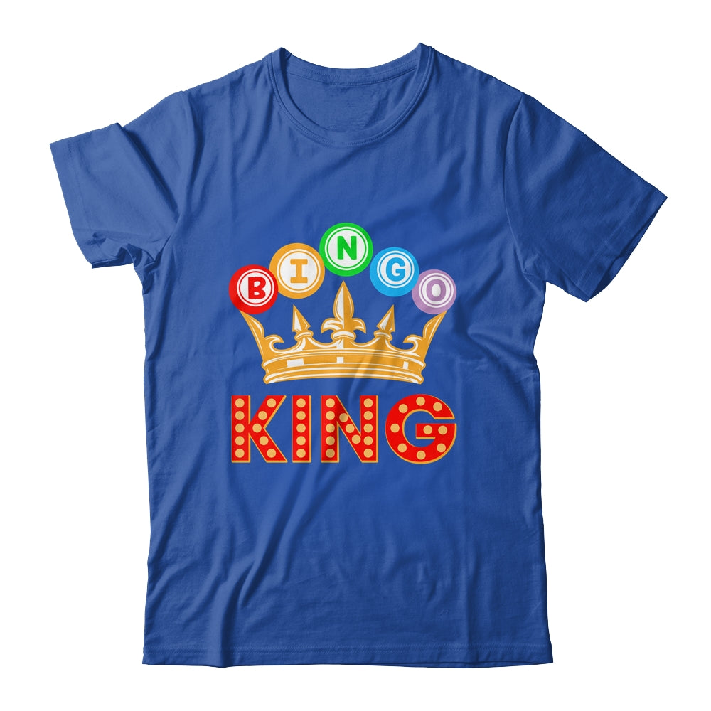 Bingo King Designs For Men Dad Bingo Lovers Casino Players Shirt & Hoodie | siriusteestore