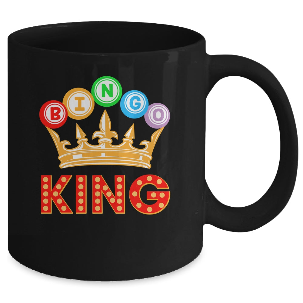 Bingo King Designs For Men Dad Bingo Lovers Casino Players Mug | siriusteestore
