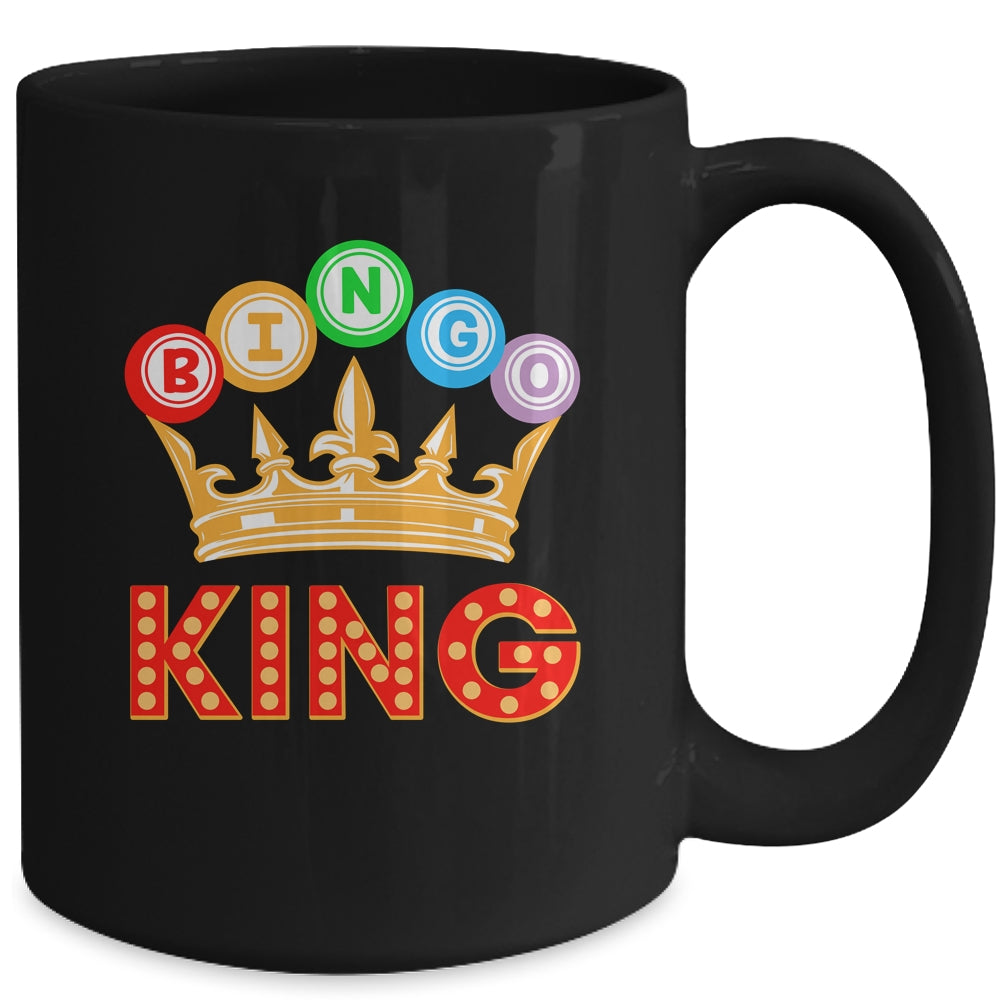 Bingo King Designs For Men Dad Bingo Lovers Casino Players Mug | siriusteestore