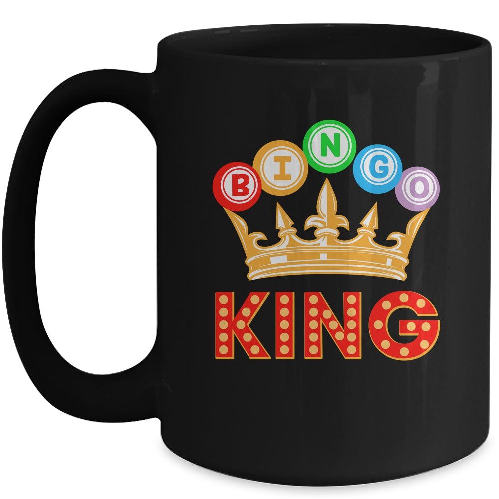 Bingo King Designs For Men Dad Bingo Lovers Casino Players Mug | siriusteestore