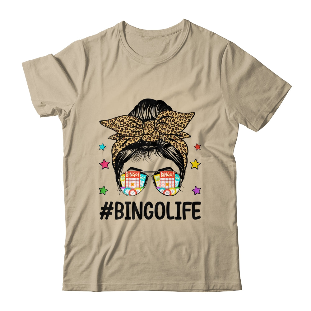Bingo Life Messy Bun Bingo Lover Grandma Mom Mothers Day Shirt & Tank Top | siriusteestore