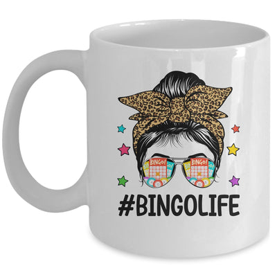 Bingo Life Messy Bun Bingo Lover Grandma Mom Mothers Day Mug | siriusteestore