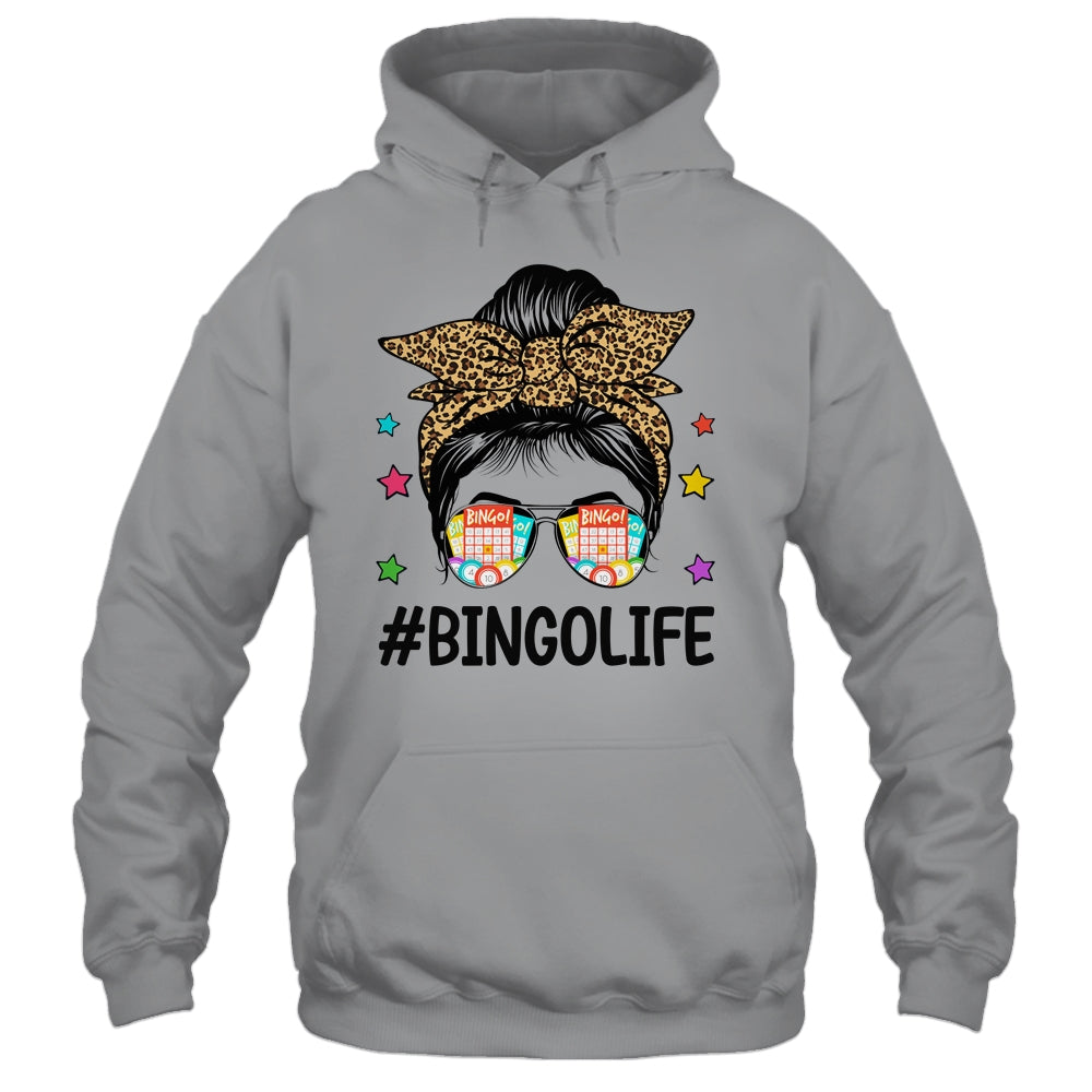 Bingo Life Messy Bun Bingo Lover Grandma Mom Mothers Day Shirt & Tank Top | siriusteestore