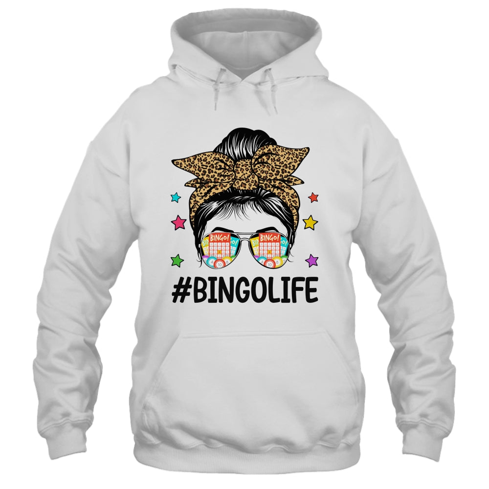 Bingo Life Messy Bun Bingo Lover Grandma Mom Mothers Day Shirt & Tank Top | siriusteestore