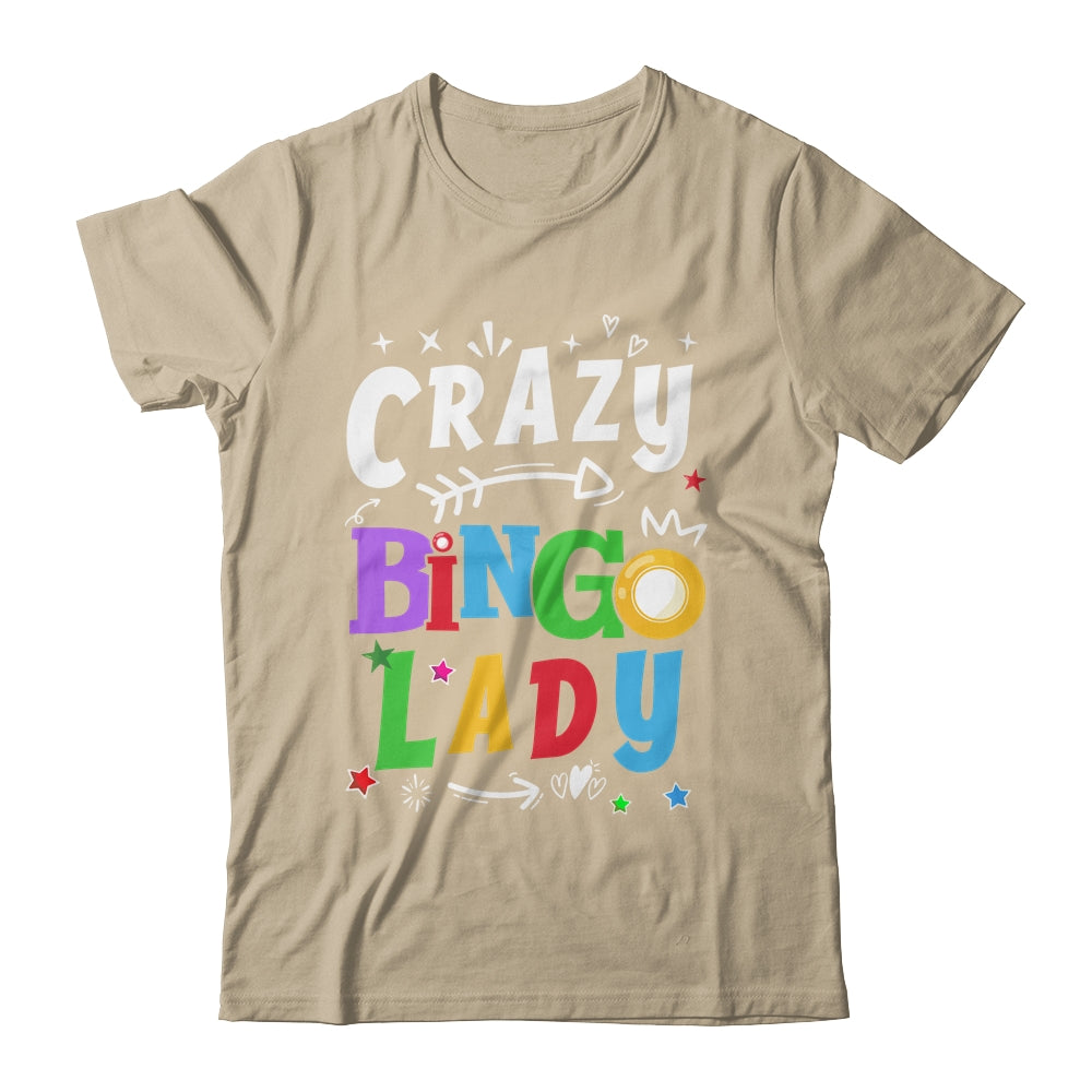 Bingo Night Funny Crazy Bingo Lady Player For Grandma Mom Shirt & Tank Top | siriusteestore