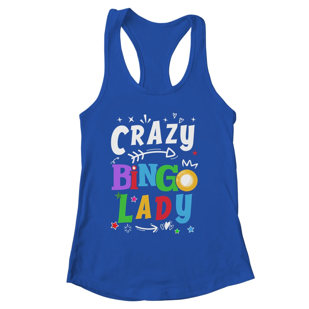Bingo Night Funny Crazy Bingo Lady Player For Grandma Mom Shirt & Tank Top | siriusteestore