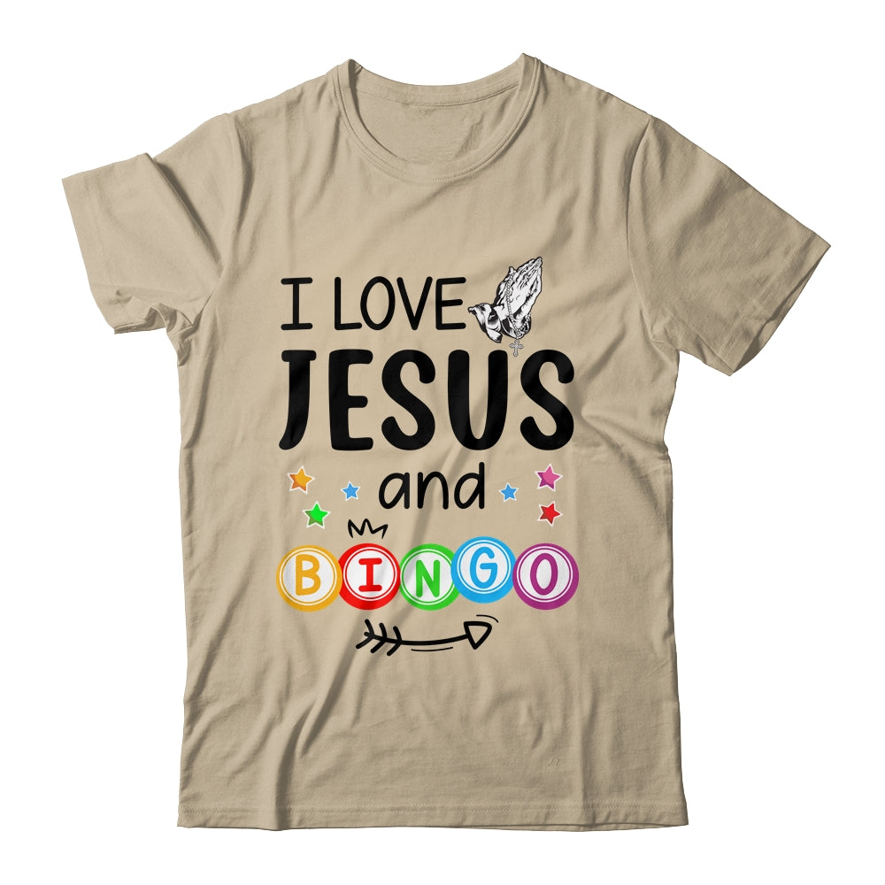 Bingo Player Jesus Faith Christian I Love Jesus And Bingo Shirt & Tank Top | siriusteestore