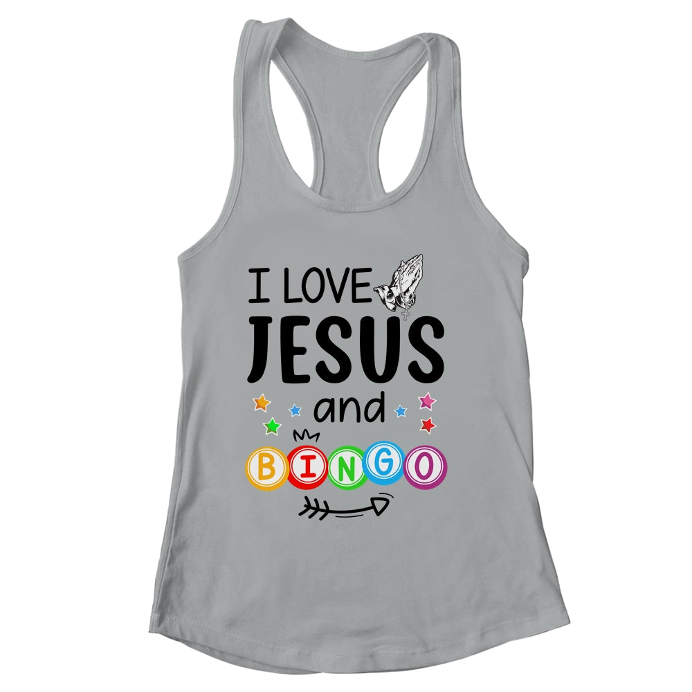 Bingo Player Jesus Faith Christian I Love Jesus And Bingo Shirt & Tank Top | siriusteestore