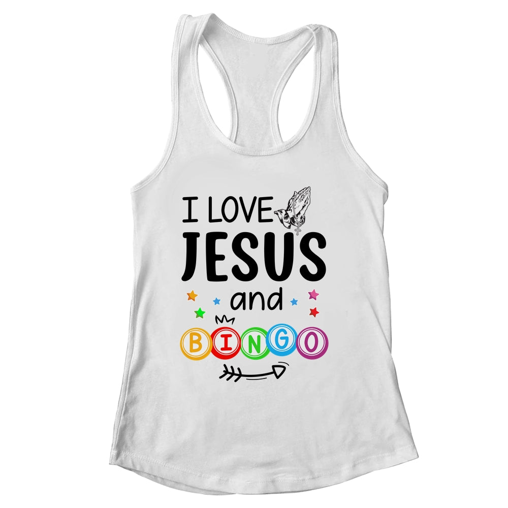 Bingo Player Jesus Faith Christian I Love Jesus And Bingo Shirt & Tank Top | siriusteestore