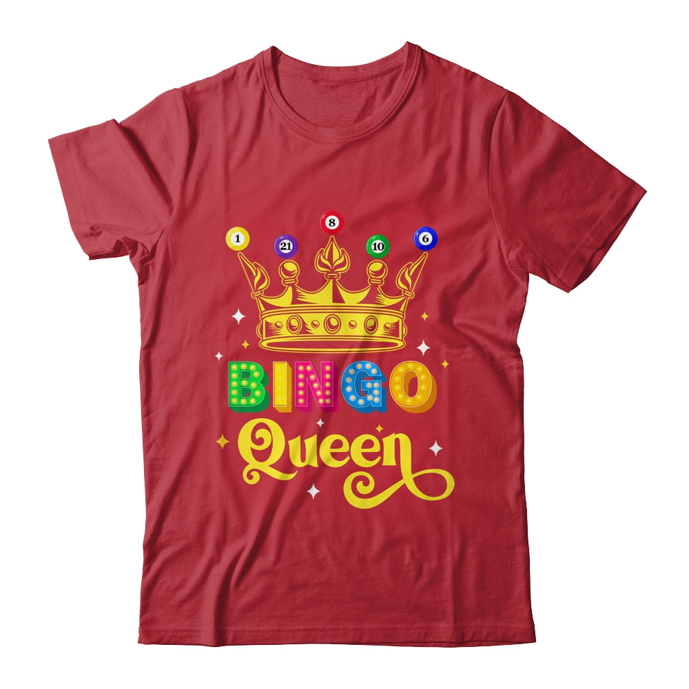 Bingo Queen Bingo Player Design For Women Casino Gambling Shirt & Tank Top | siriusteestore