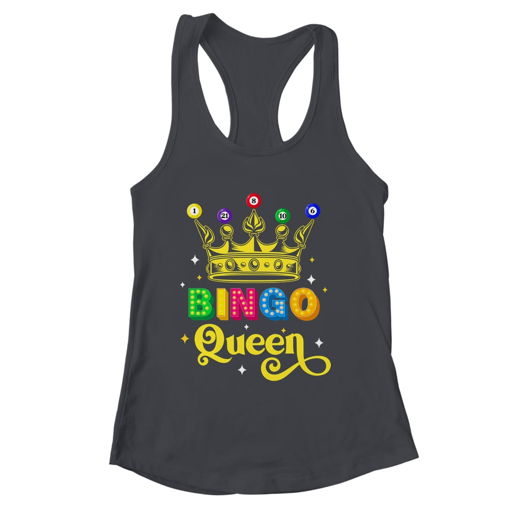 Bingo Queen Bingo Player Design For Women Casino Gambling Shirt & Tank Top | siriusteestore