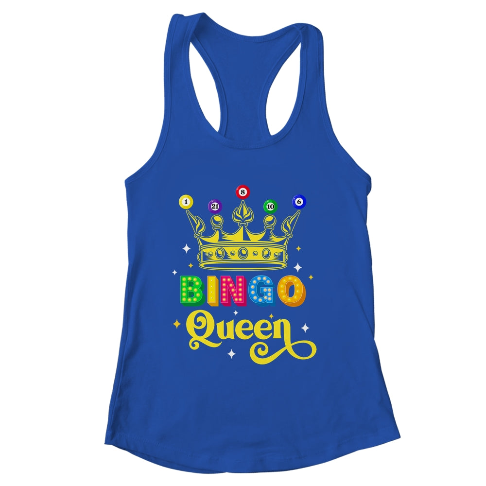 Bingo Queen Bingo Player Design For Women Casino Gambling Shirt & Tank Top | siriusteestore