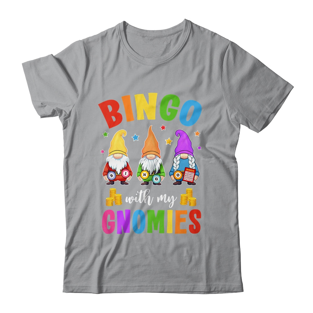 Bingo With My Gnomies Design Women Men Funny Bingo Player Shirt & Tank Top | siriusteestore