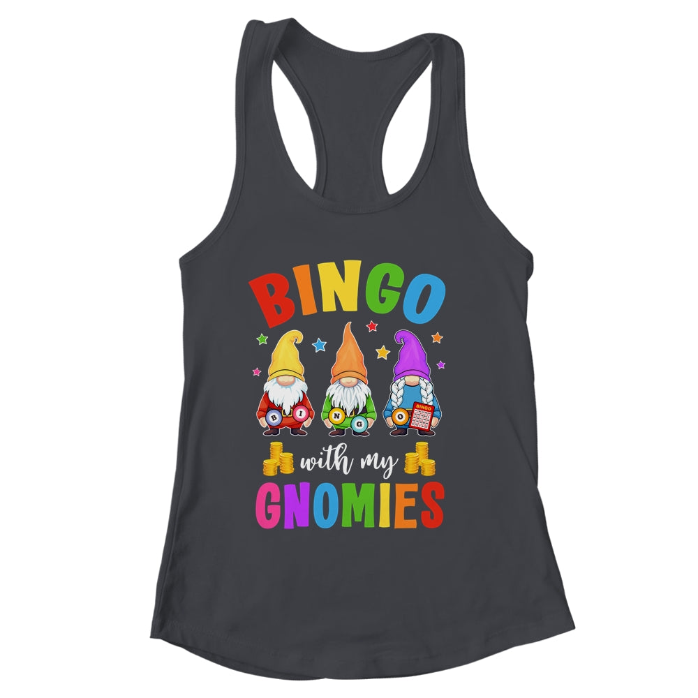 Bingo With My Gnomies Design Women Men Funny Bingo Player Shirt & Tank Top | siriusteestore