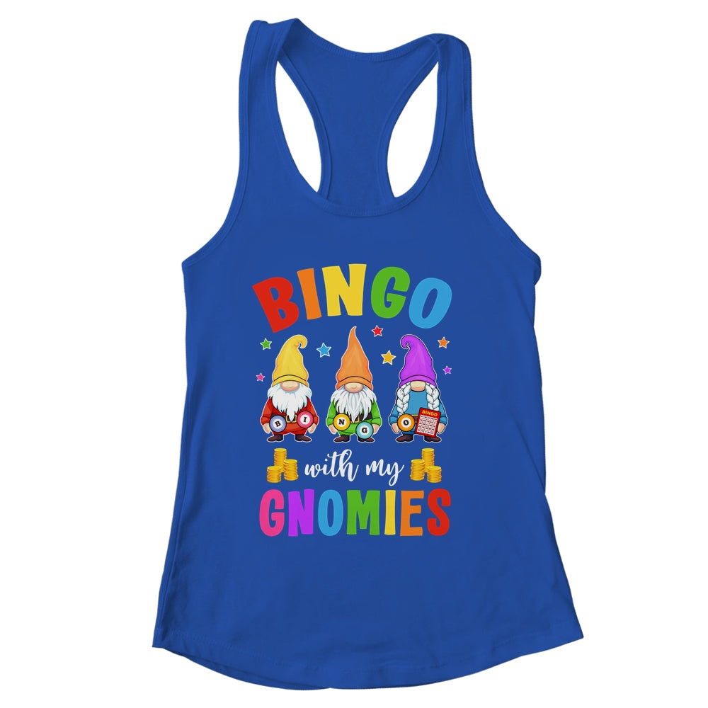 Bingo With My Gnomies Design Women Men Funny Bingo Player Shirt & Tank Top | siriusteestore