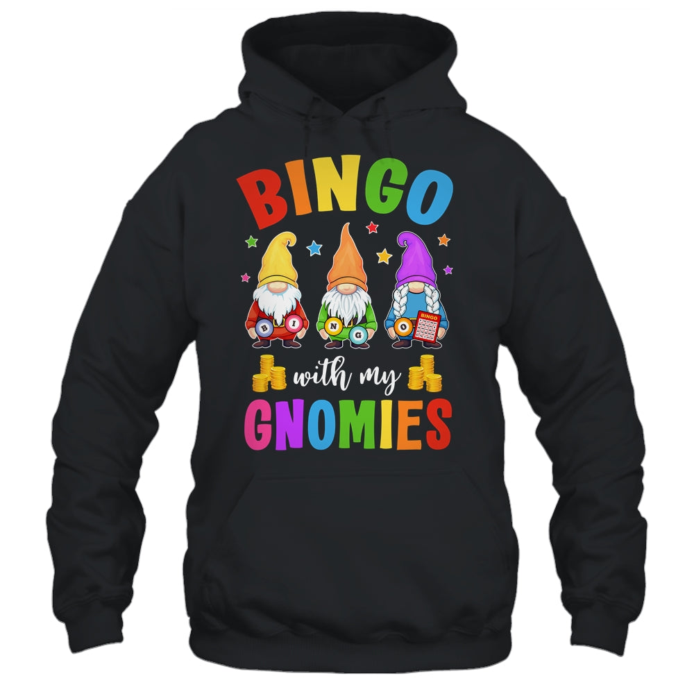 Bingo With My Gnomies Design Women Men Funny Bingo Player Shirt & Tank Top | siriusteestore