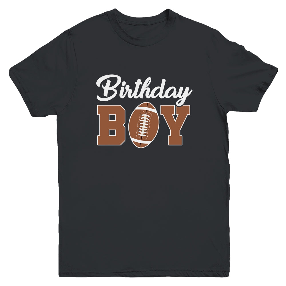 Birthday Boy Football Birthday Party Family Matching Youth Shirt | siriusteestore