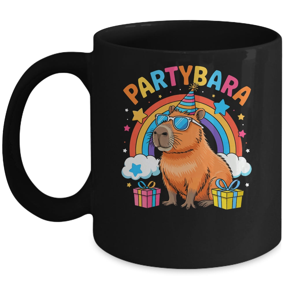 Birthday Capybara Kids Boy Girl Fun Partybara Capybara Party Mug | siriusteestore