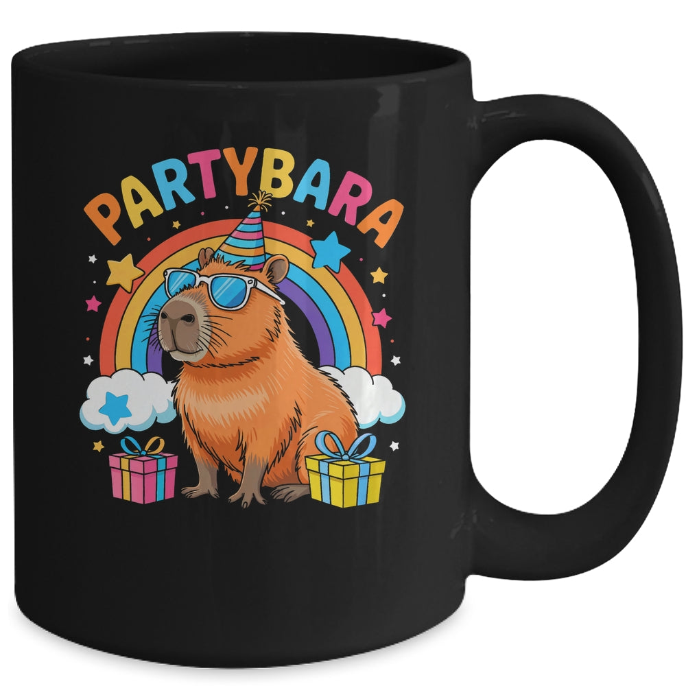 Birthday Capybara Kids Boy Girl Fun Partybara Capybara Party Mug | siriusteestore