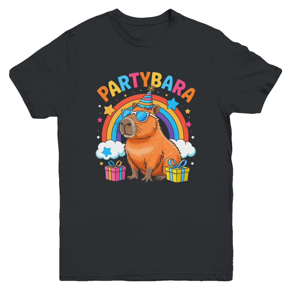 Birthday Capybara Kids Boy Girl Fun Partybara Capybara Party Youth Shirt | siriusteestore