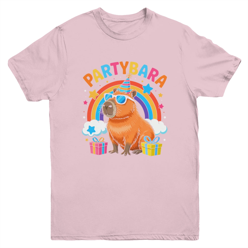 Birthday Capybara Kids Boy Girl Fun Partybara Capybara Party Youth Shirt | siriusteestore