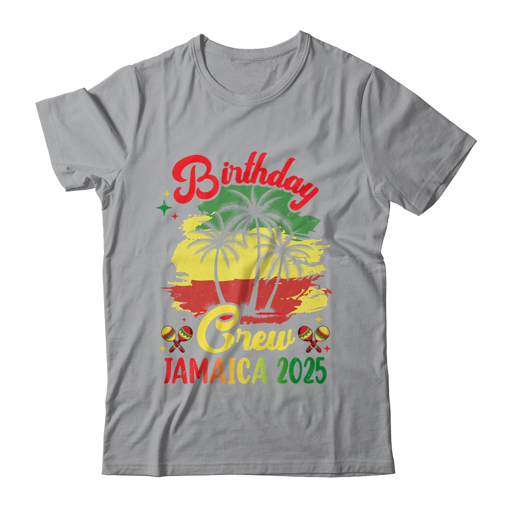 Birthday Crew Jamaica 2025 30th 50th Party Vacation Matching Shirt & Tank Top | siriusteestore