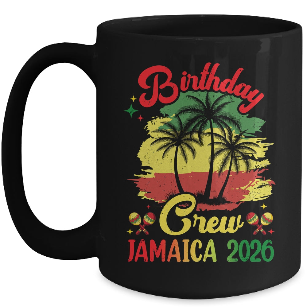Birthday Crew Jamaica 2026 30th 50th Party Vacation Matching Mug | siriusteestore