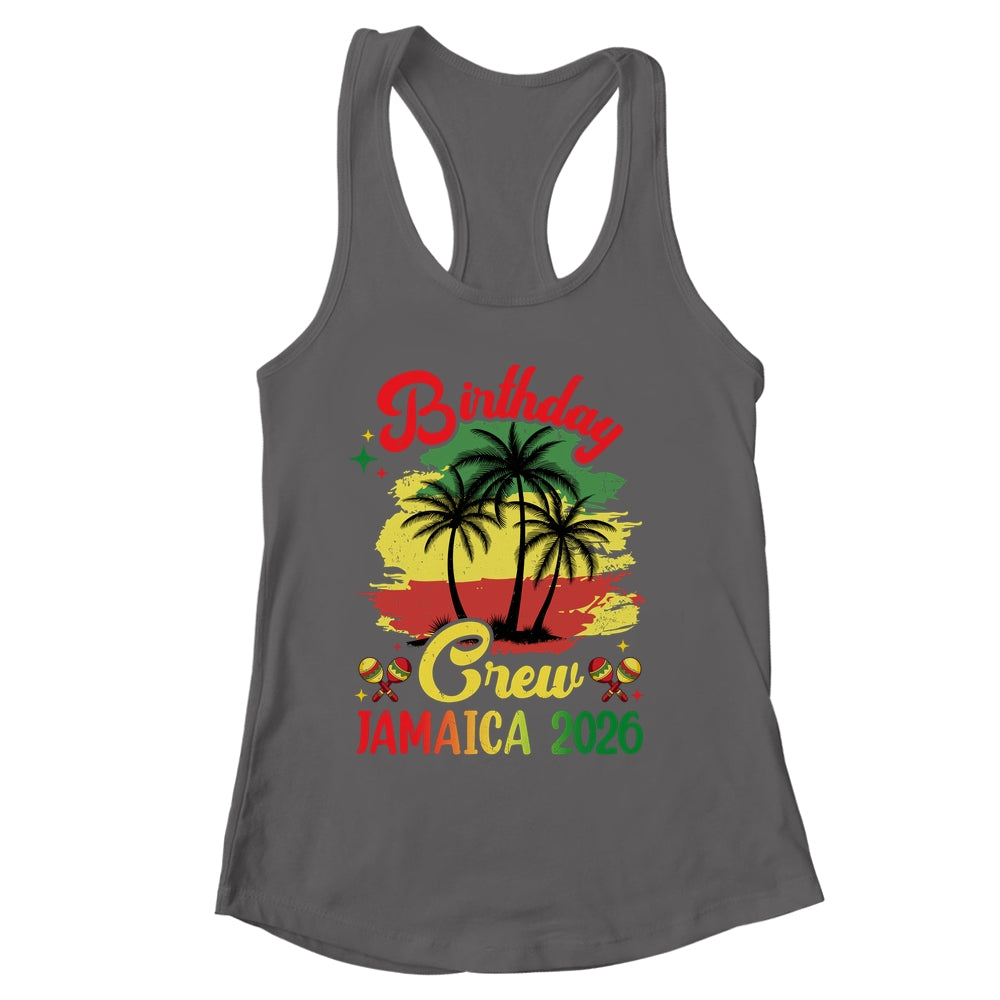 Birthday Crew Jamaica 2026 30th 50th Party Vacation Matching Shirt & Tank Top | siriusteestore