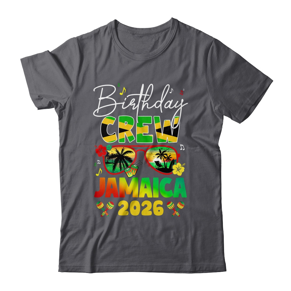 Birthday Crew Jamaica 2026 Birthday Girl Party Matching Shirt & Tank Top | siriusteestore