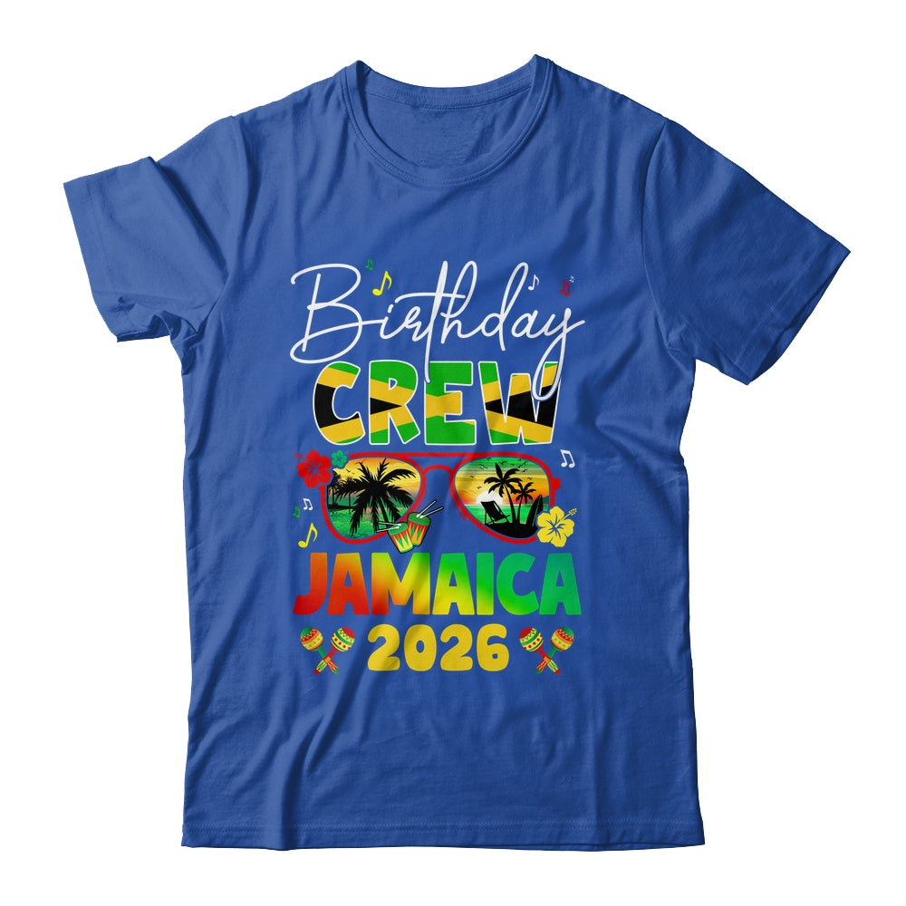 Birthday Crew Jamaica 2026 Birthday Girl Party Matching Shirt & Tank Top | siriusteestore
