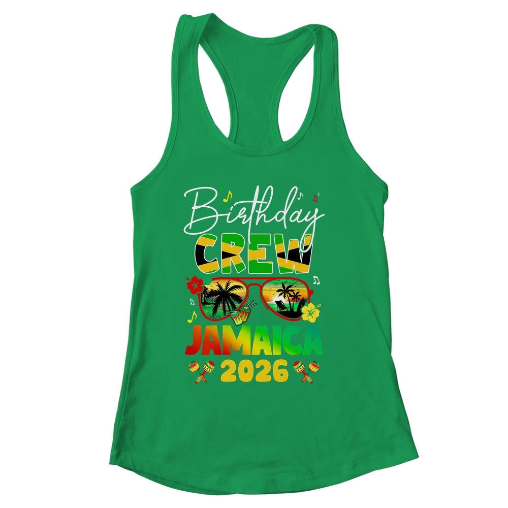 Birthday Crew Jamaica 2026 Birthday Girl Party Matching Shirt & Tank Top | siriusteestore