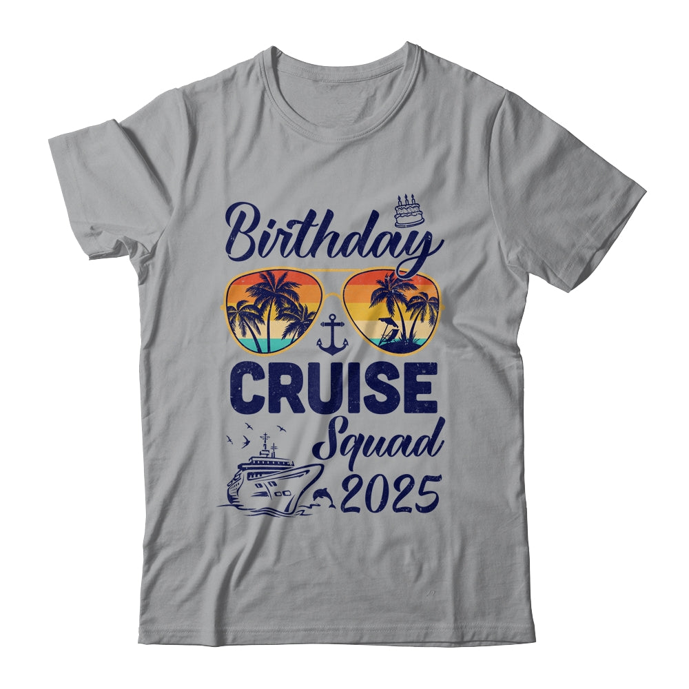 Birthday Cruise Squad 2025 Vacation Cruise Birthday Party Shirt & Tank Top | siriusteestore