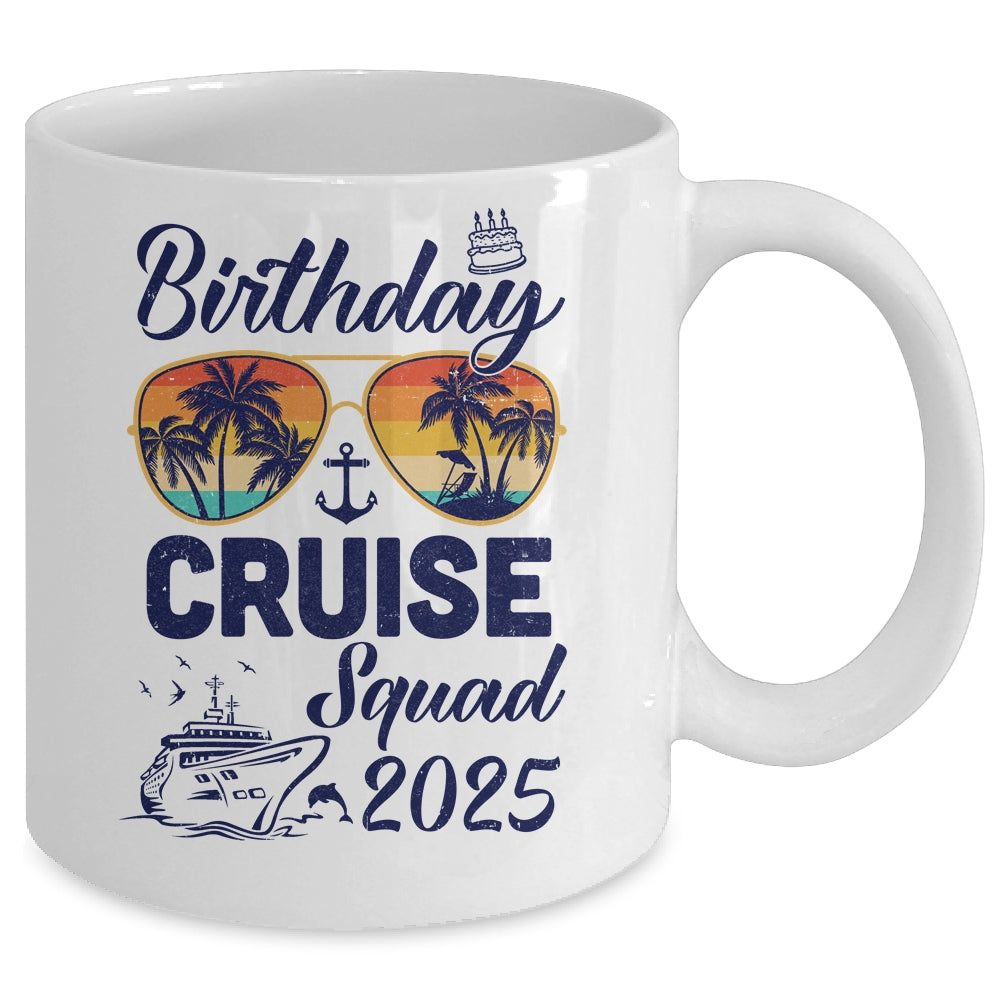 Birthday Cruise Squad 2025 Vacation Cruise Birthday Party Mug | siriusteestore