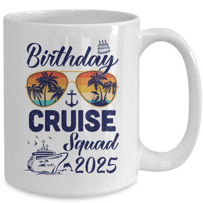 Birthday Cruise Squad 2025 Vacation Cruise Birthday Party Mug | siriusteestore