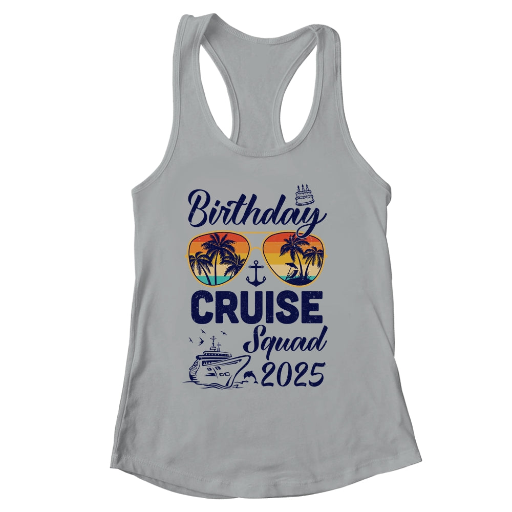Birthday Cruise Squad 2025 Vacation Cruise Birthday Party Shirt & Tank Top | siriusteestore