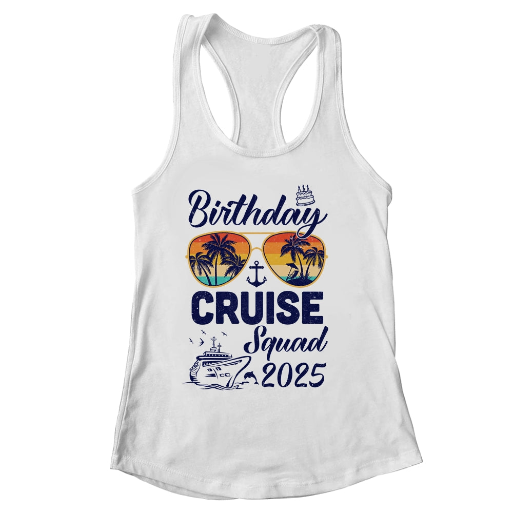Birthday Cruise Squad 2025 Vacation Cruise Birthday Party Shirt & Tank Top | siriusteestore